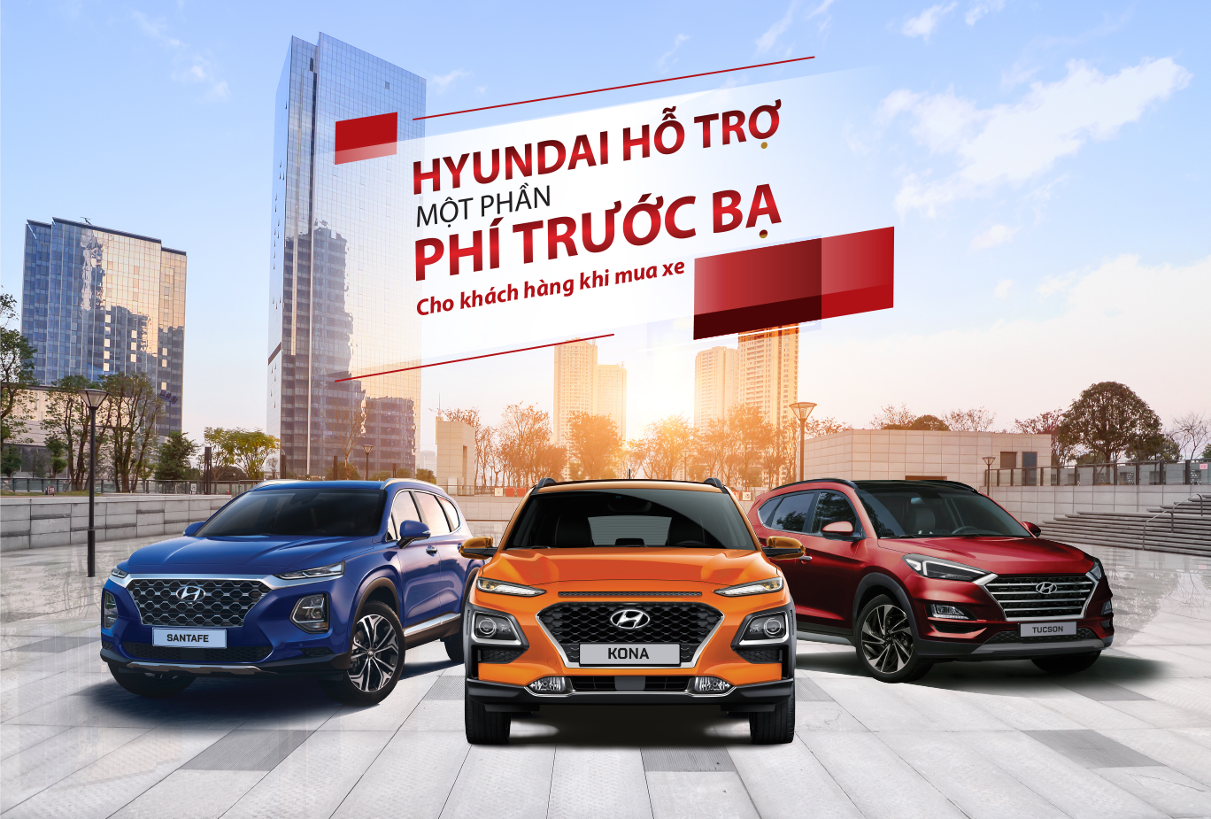 TC MOTOR hỗ trợ một phần phí trước bạ cho khách hàng mua xe Hyundai